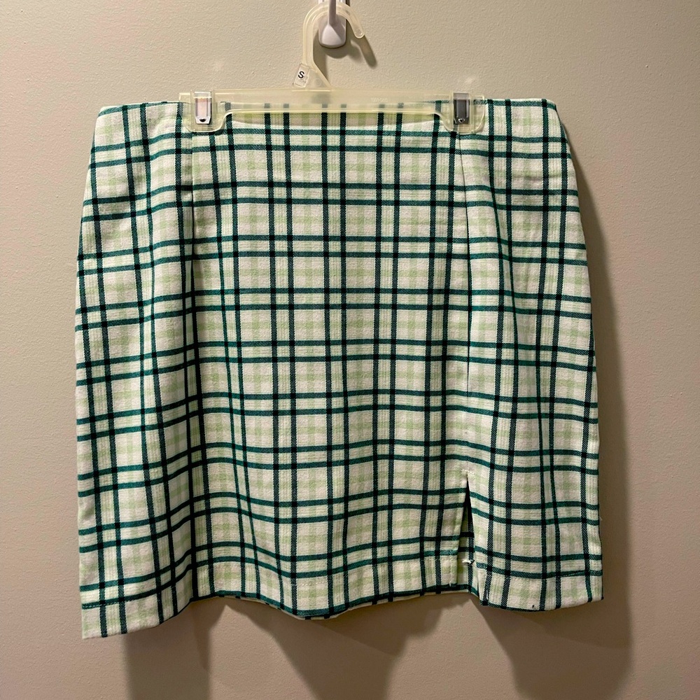 Wild Fable green plaid mini skirt